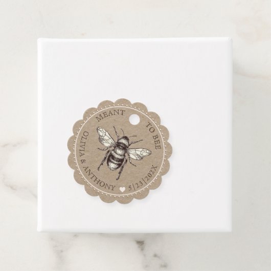 クラフトメイドトゥビー結婚式の引き出物ラベル フェイバータグ (インサイチュ)