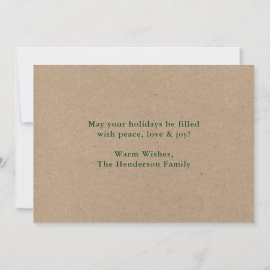 クラフトメリークリスマスフォト シーズンカード (裏面)