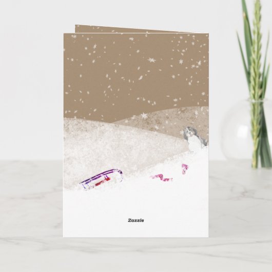 クラフトメリーメリー&ブライトドッグアウト雪のスレッジング シーズンカード (裏面)