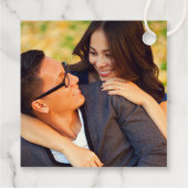 クラフトモダンとブラックのモノグラ結婚ム写真 フェイバータグ (裏面)