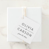 クラフトモダンとブラックのモノグラ結婚ム写真 フェイバータグ (インサイチュ)