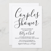 クラフトモダンカップルシャワー招待状 招待状 (正面/裏面)