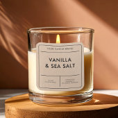 クラフトモダンキャンドルラベル スクエアシール