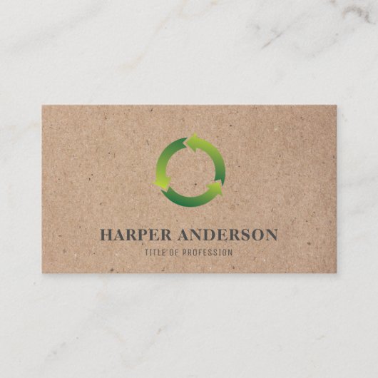 クラフトモダンシンプルエコプロフェッショナル 名刺 (正面)