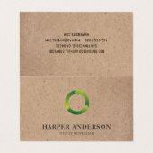 クラフトモダンシンプルエコプロフェッショナル 名刺 (外部フラット)