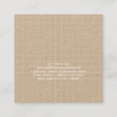 クラフトモダントレンディーチェックミニマルプロフェッショナル スクエア名刺 (裏面)