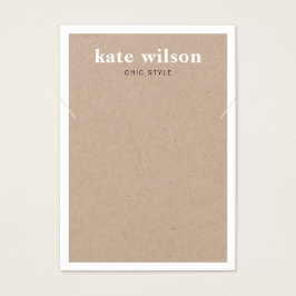 クラフトモダンネックレスブレスレットディスプレイカード