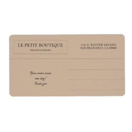 クラフトモダンビジネス差出人住所出荷 ラベル