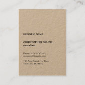 クラフトモダンブカッコいい・ブラック・モノグラム・コンサルタント 名刺 (裏面)