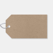 クラフトモダンブラシスクリプトサンタクリスマスグリーン ギフトタグ (裏面横)