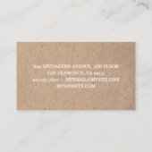 クラフトモダンホワイトプロフェッショナルデンタルケア 名刺 (裏面)