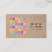 クラフトモダンマカロンカラフルベーカリープロ 名刺 (正面)