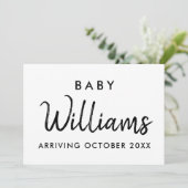 クラフトモダン妊娠告知カード 案内状 (スタンド正面)