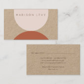 クラフトモダン抽象芸術職人ビジネス 予約カード (正面/裏面)