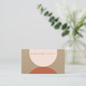 クラフトモダン抽象芸術職人ビジネス 予約カード (スタンド正面)