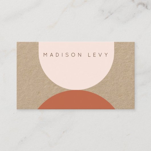 クラフトモダン抽象芸術職人ビジネス 予約カード (正面)
