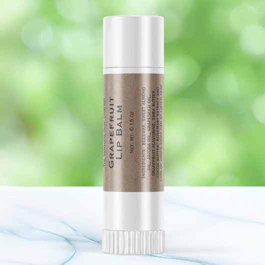 クラフトモダン紙スタイルリップバーム管ラベル スクエアシール