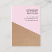 クラフトモダン紙バラインテリア設計者 名刺 (裏面)
