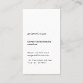 クラフトモダン紙ブラウンクールモノグラムコンサルタント 名刺 (裏面)