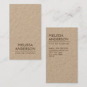 クラフトモダン紙ミニマルプロフェッショナル 名刺 (正面/裏面)