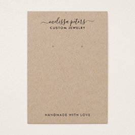 クラフトモダン素朴ジュエリーイヤリング表示カード