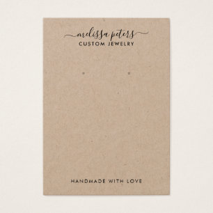 クラフトモダン素朴ジュエリーイヤリング表示カード