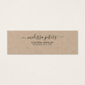 クラフトモダン素朴ジュエリーイヤリング表示カード (正面)