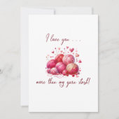 クラフトラバーズ編み物バレンタイン 招待状 (正面)