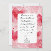 クラフトラバーズ編み物バレンタイン 招待状 (裏面)