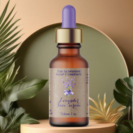 クラフトラベンダードロッパーボトルラベル2.375 x 1.25 ラベル