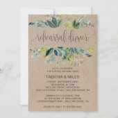 クラフトリーフのリハーサルディナー 招待状 (正面)