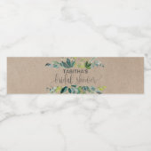 クラフトリーフブライダルシャワー ペットボトルラベル (シングルラベル)