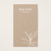 クラフトリーフ分岐イヤリングディスプレイカード (正面)