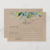 クラフトリーフ結婚アドバイスカード アドバイスカード (正面/裏面)