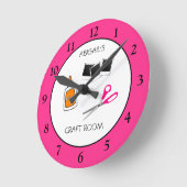 クラフトルーパーソナライズされたムの丸時計 ラウンド壁時計 (傾斜)