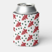クラフトレッドクリスマスツリーズボタンバウブル 缶クーラー (缶裏面)