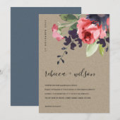 クラフトレッドローゼピーニーユーカリ結婚フローラ (正面/裏面)