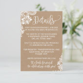 クラフトレースとライ素朴トの結婚詳細カード エンクロージャーカード (スタンド正面)