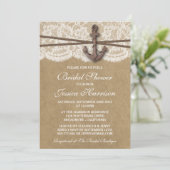 クラフトレース&いかり航海のビーチブライダルシャワー 招待状 (スタンド正面)