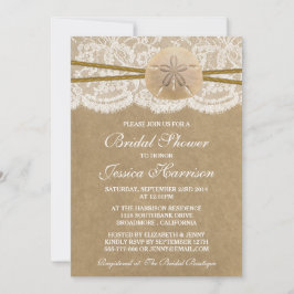 クラフトレース&サンドドルビーチブライダルシャワー 招待状