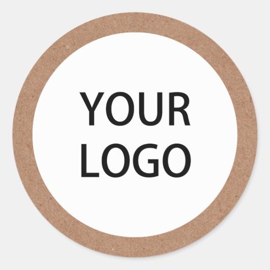 クラフトロゴクラシックラウンドステッカー ラウンドシール (正面)