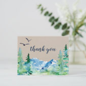 クラフトロッキーマウンテンありがとうはがき ポストカード (スタンド正面)