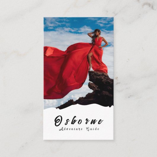 クラフトロッキーマウンテンアドベンチャーガイドビジネスカード 名刺 (正面)