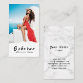 クラフトロッキーマウンテンアドベンチャーガイドビジネスカード 名刺 (正面/裏面)