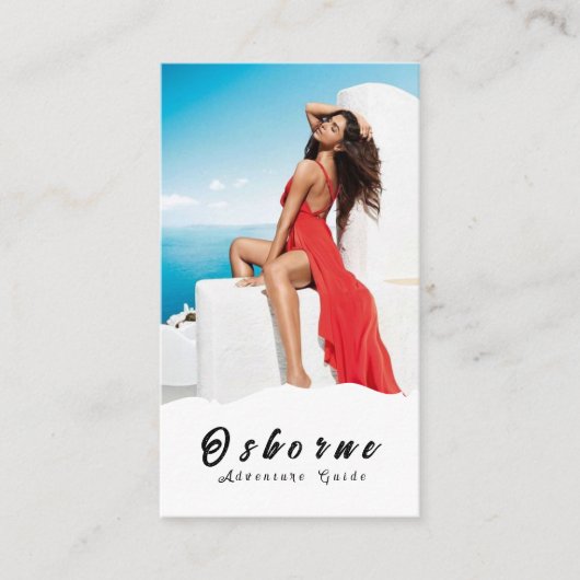 クラフトロッキーマウンテンアドベンチャーガイドビジネスカード 名刺 (正面)