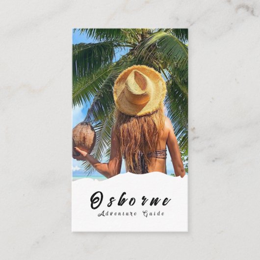 クラフトロッキーマウンテンアドベンチャーガイドビジネスカード 名刺 (正面)