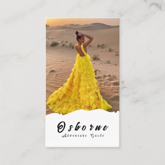 クラフトロッキーマウンテンアドベンチャーガイドビジネスカード 名刺 (正面)