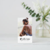 クラフトロッキーマウンテンアドベンチャーガイドビジネスカード 名刺 (スタンド正面)