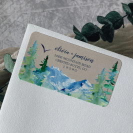 クラフトロッキーマウンテン差出人住所ラベル ラベル