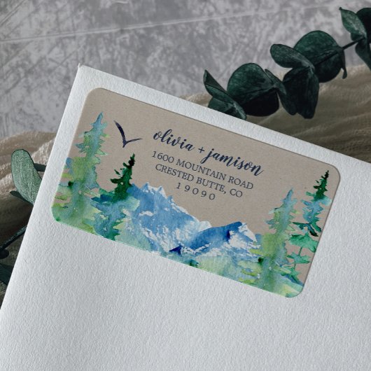 クラフトロッキーマウンテン差出人住所ラベル ラベル